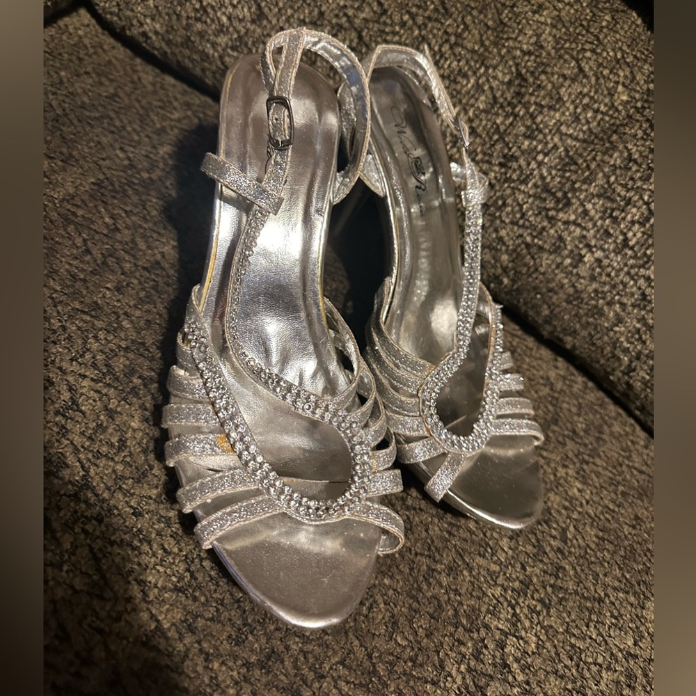 Wild rose sparkly high heels